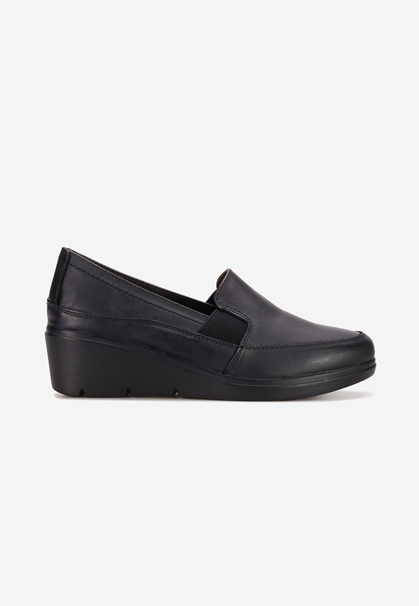 Scarpe con zeppa Sabra nero