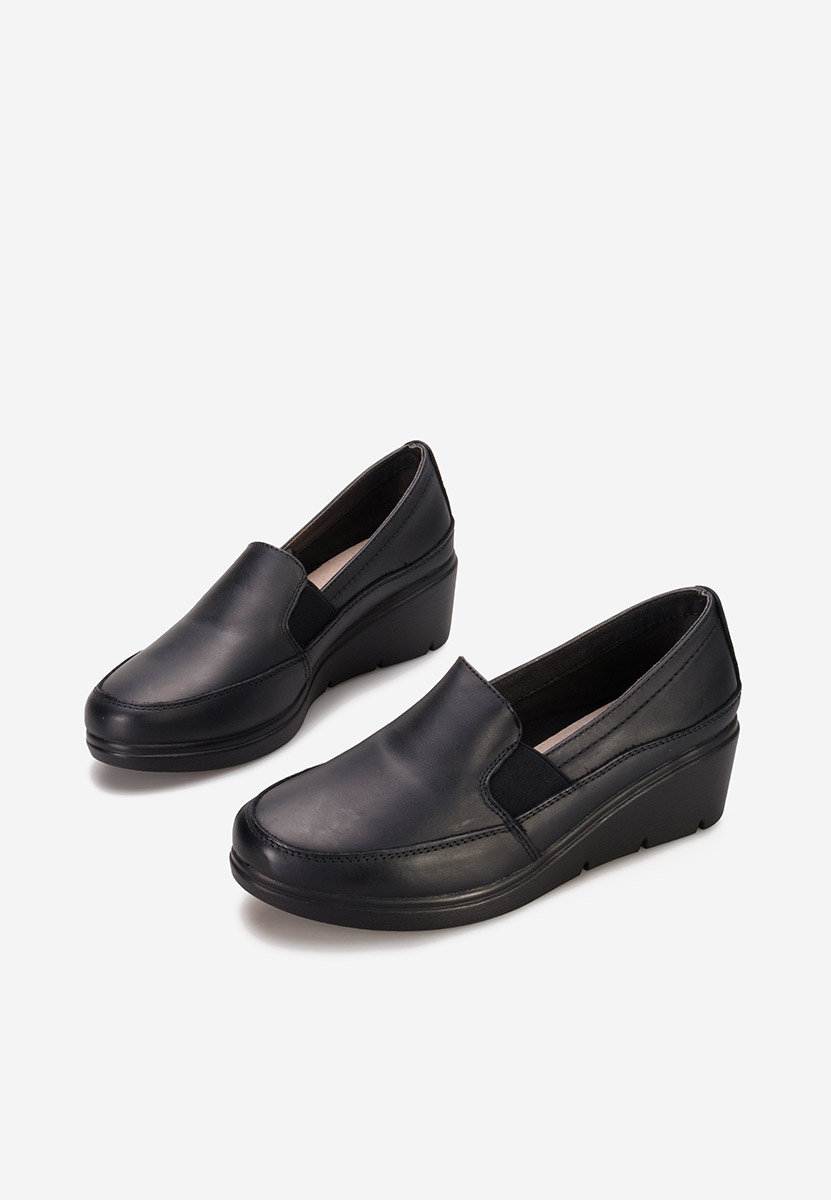Scarpe con zeppa Sabra nero