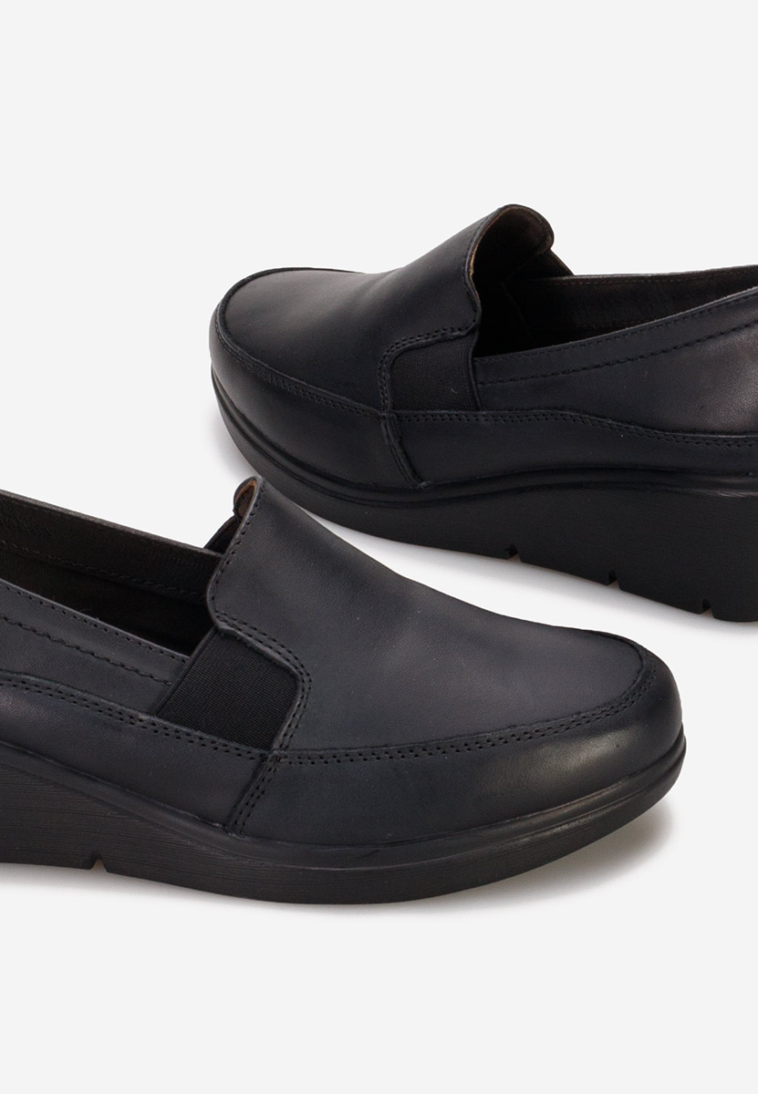 Scarpe con zeppa Sabra nero