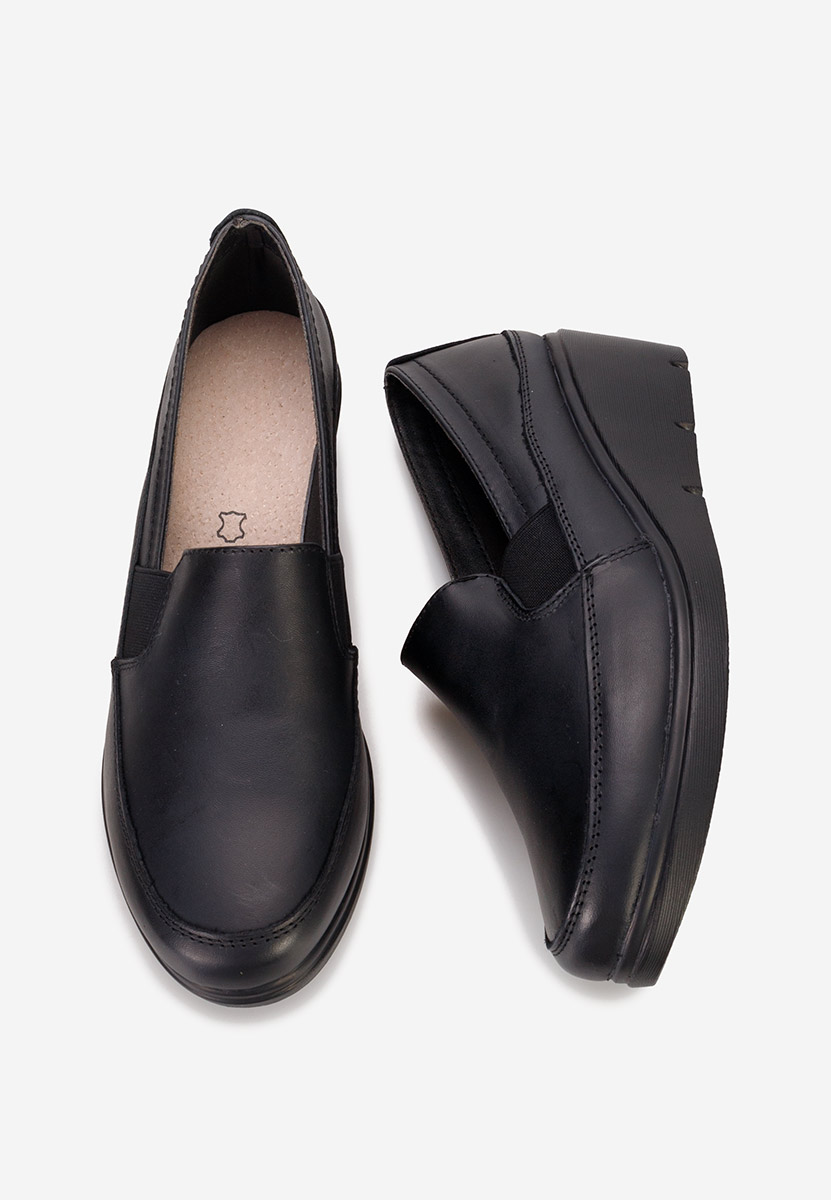 Scarpe con zeppa Sabra nero