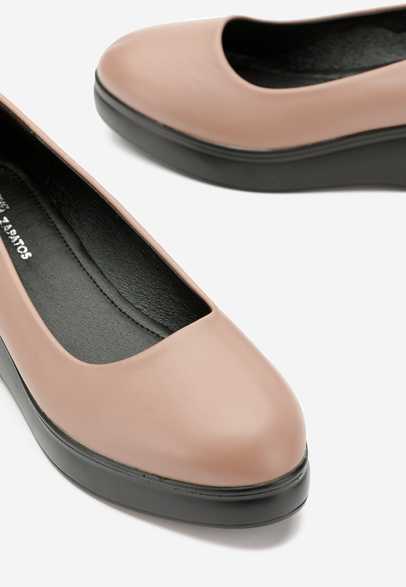 Scarpe con plateau Milanca nude