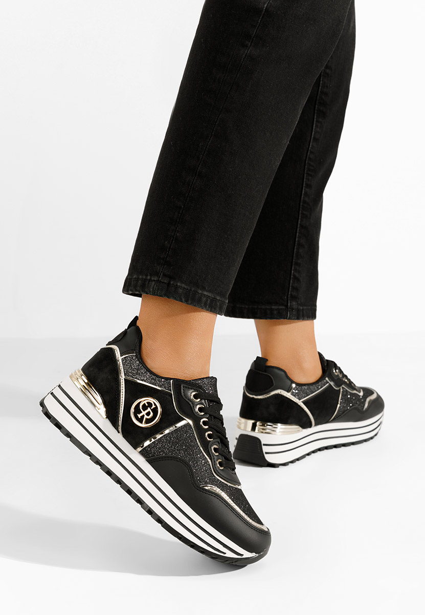 Sneakers con plateau Eranova nero