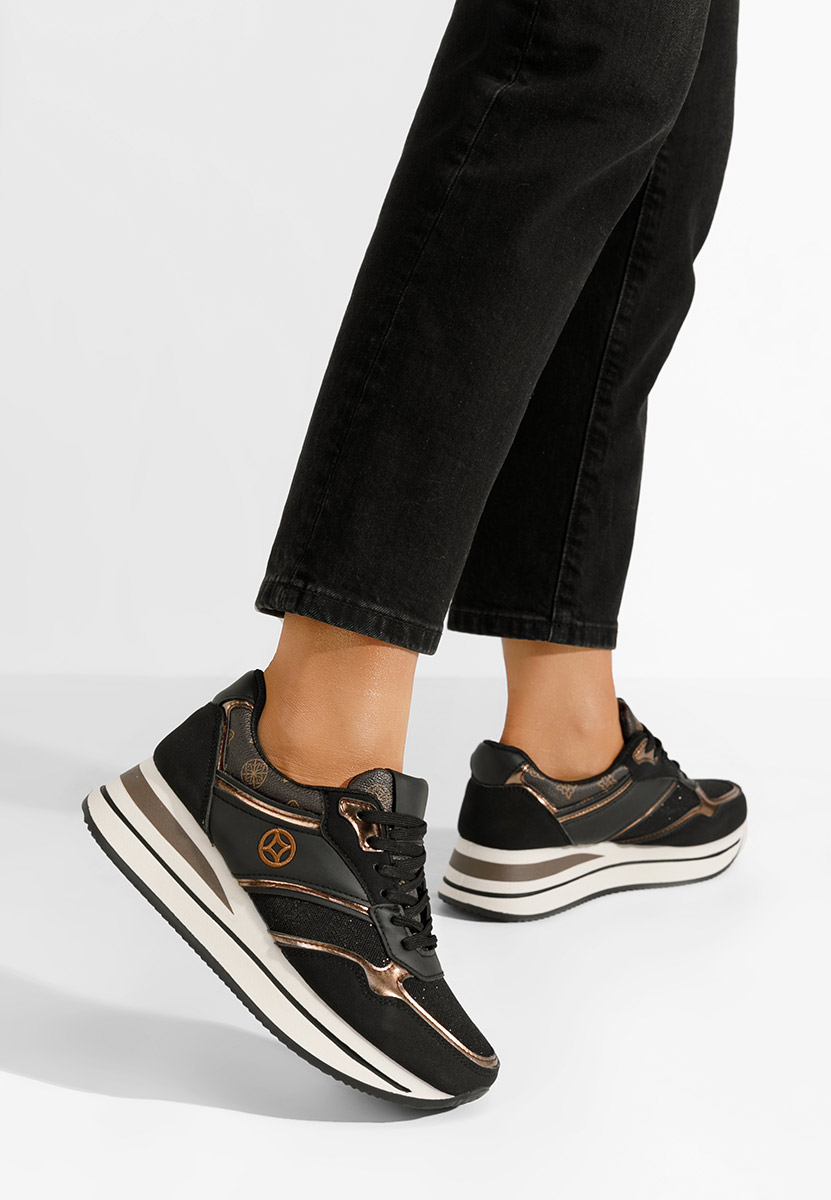 Sneakers con plateau Releh nero