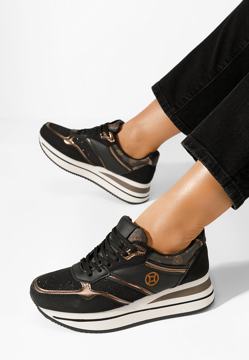 Sneakers con plateau Releh nero
