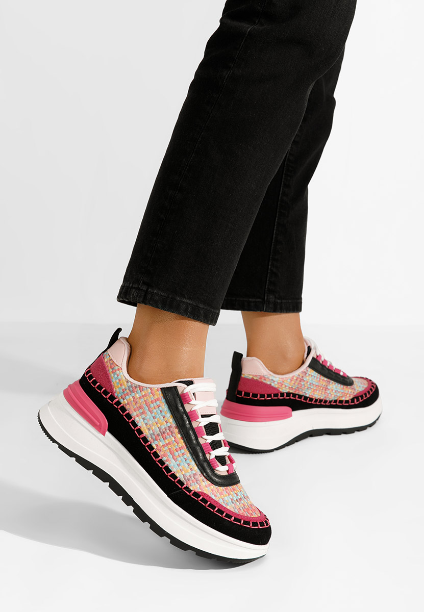 Sneakers con plateau Ellana colorate