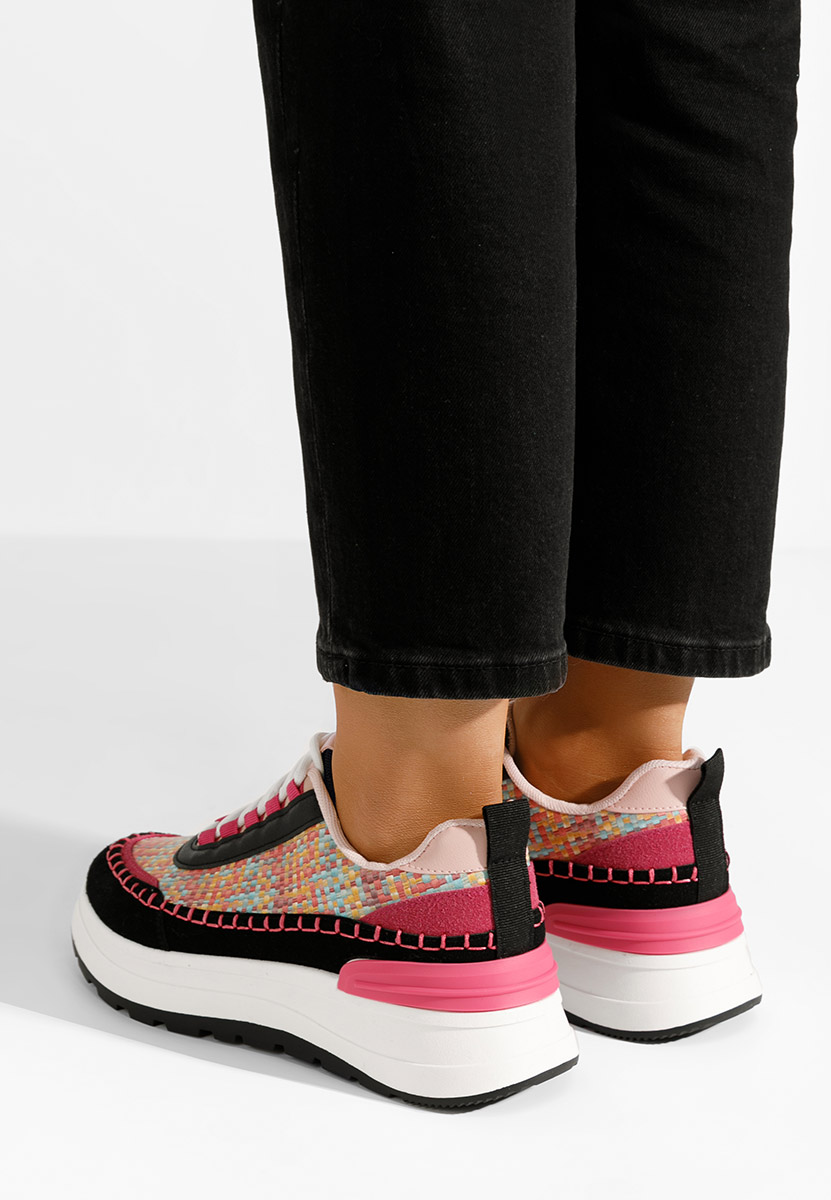 Sneakers con plateau Ellana colorate