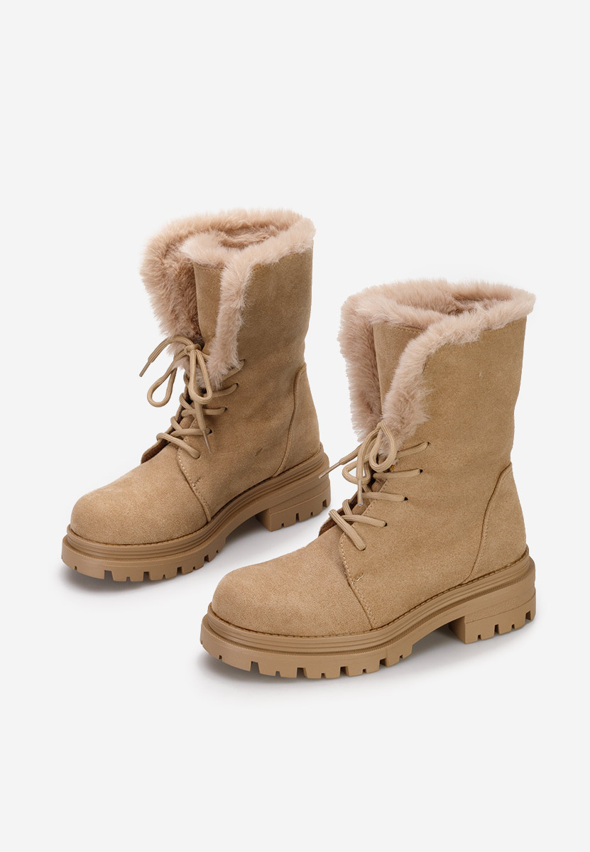 Stivaletti invernali donna Lolia cachi