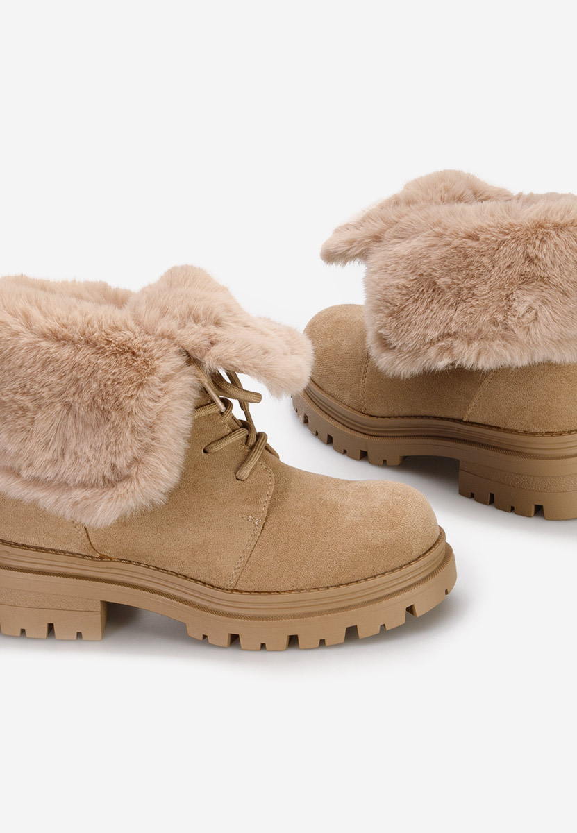 Stivaletti invernali donna Lolia cachi