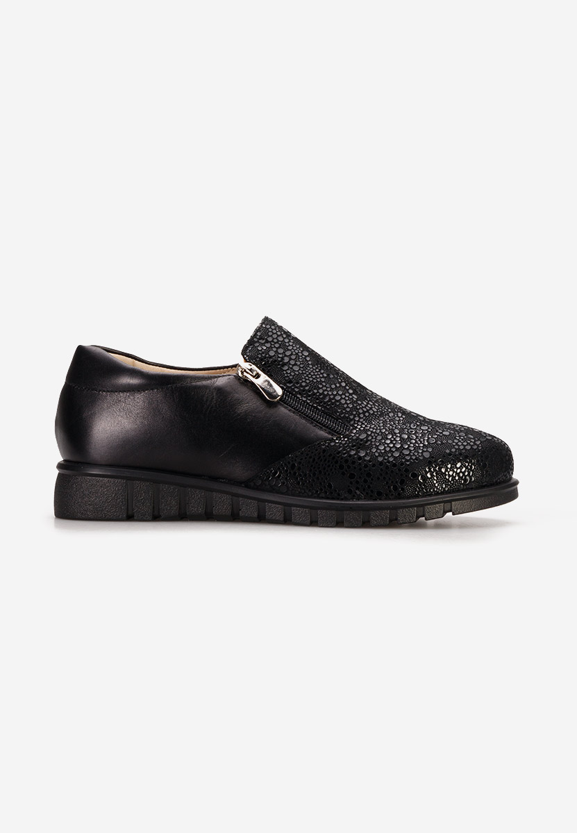 Scarpe basse donna pelle Isola Nero