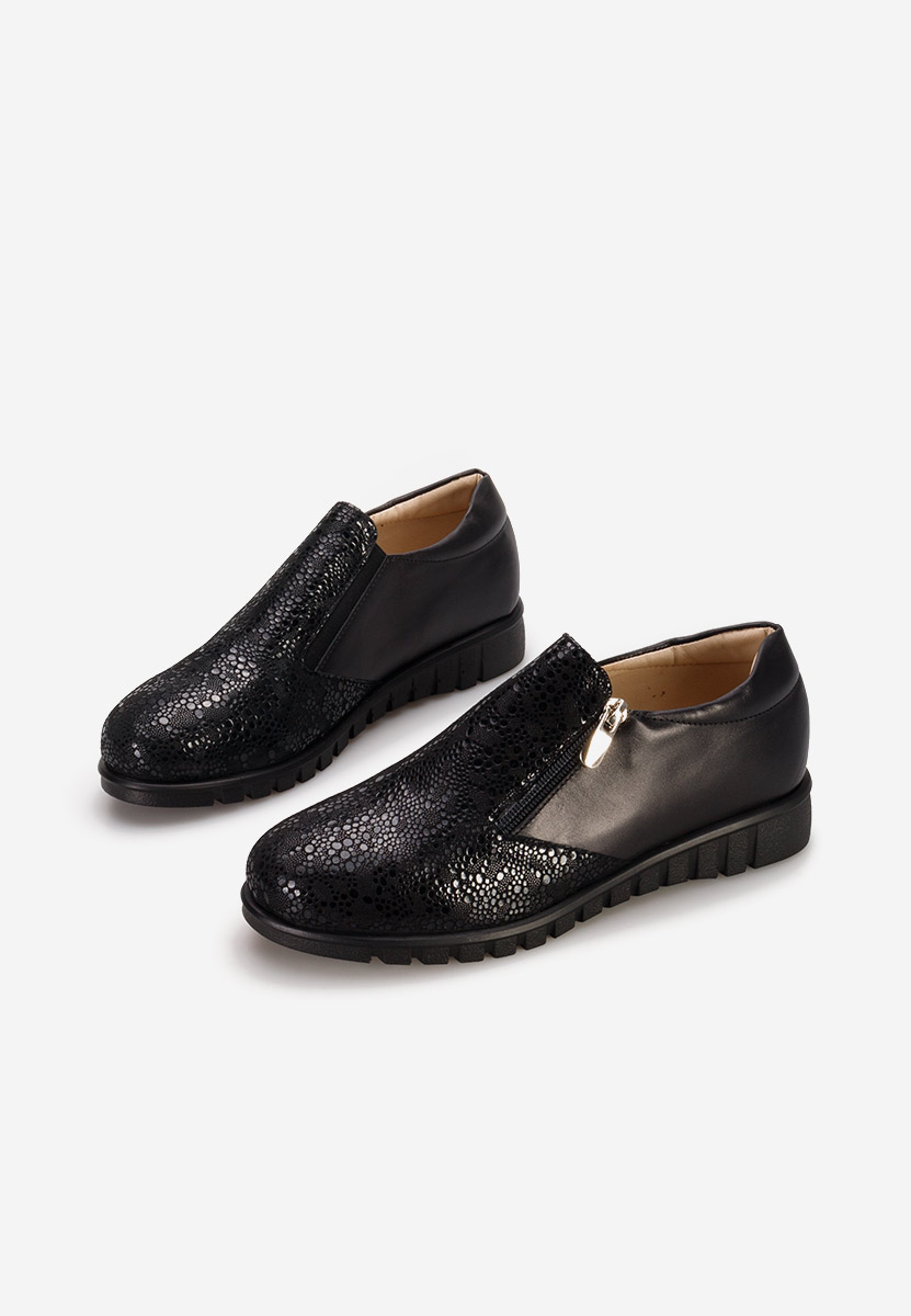 Scarpe basse donna pelle Isola Nero