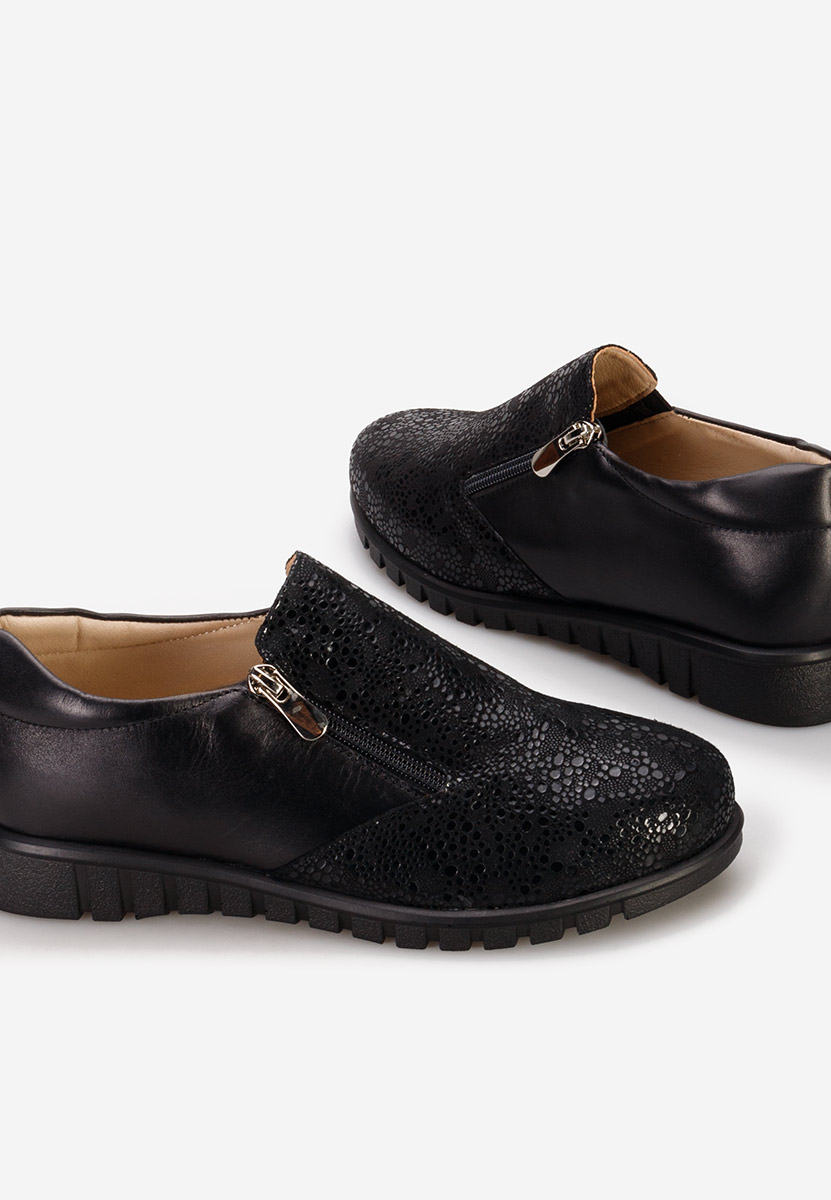 Scarpe basse donna pelle Isola Nero