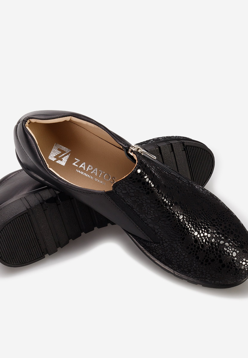 Scarpe basse donna pelle Isola Nero