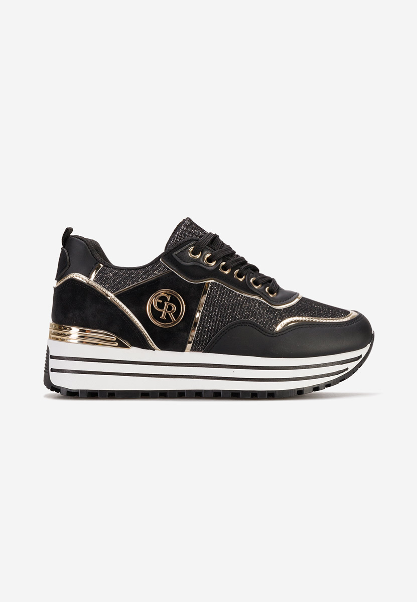 Sneakers con plateau Eranova nero