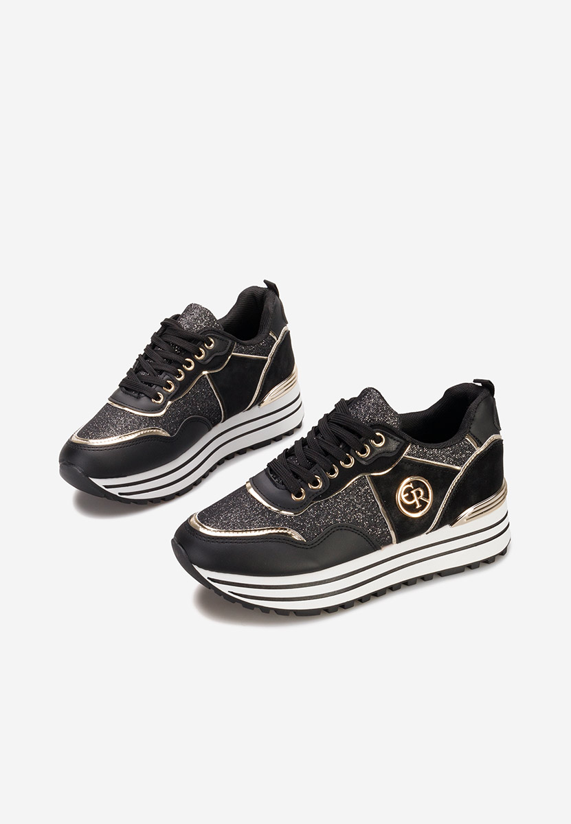 Sneakers con plateau Eranova nero