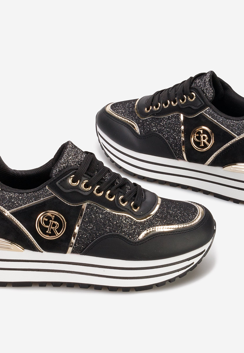 Sneakers con plateau Eranova nero