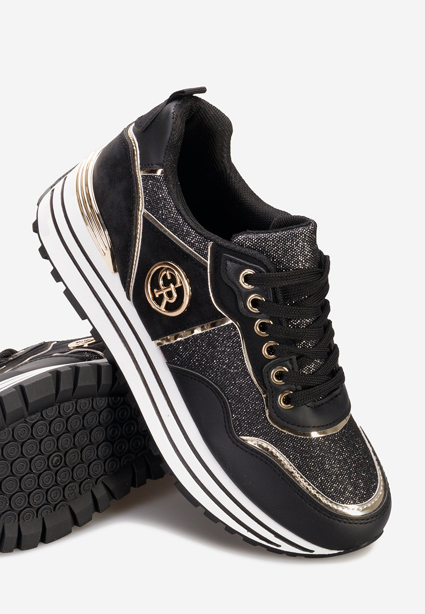 Sneakers con plateau Eranova nero