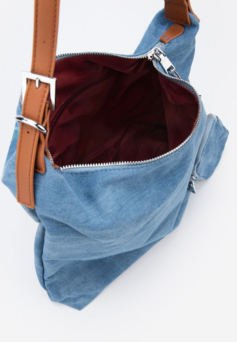 Borsa hobo Ionicia blu