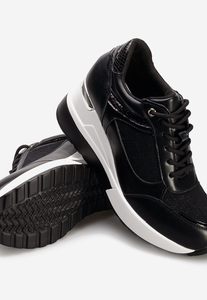 Sneakers con zeppa Breves nero