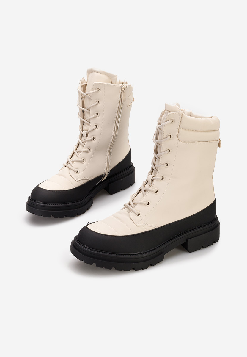 Anfibi donna Karaela beige