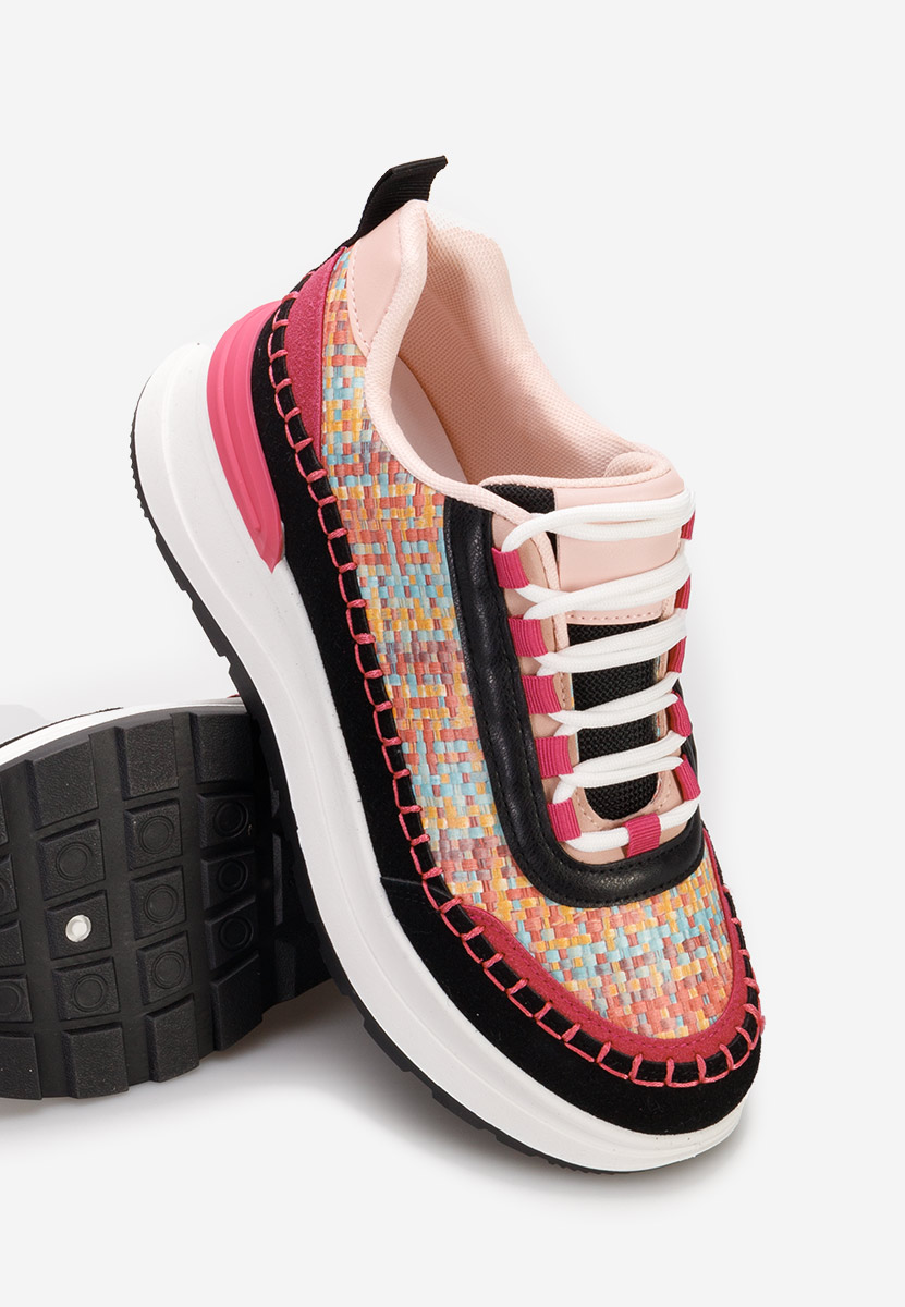 Sneakers con plateau Ellana colorate