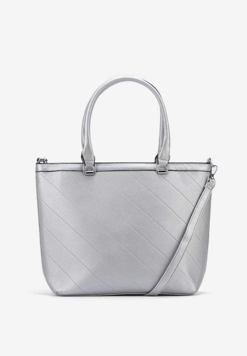 Borsa a spalla Penecia argento