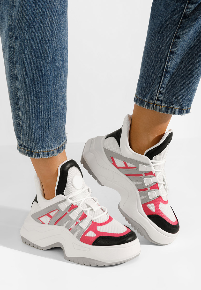 Sneakers con plateau Alessia F bianchi Sneakers con plateau Alessia F bianchi