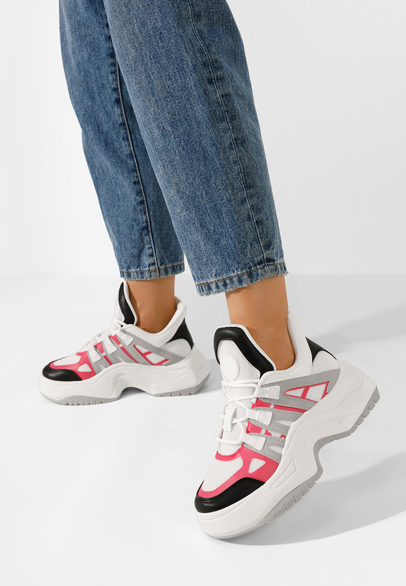 Sneakers con plateau Alessia F bianchi Sneakers con plateau Alessia F bianchi