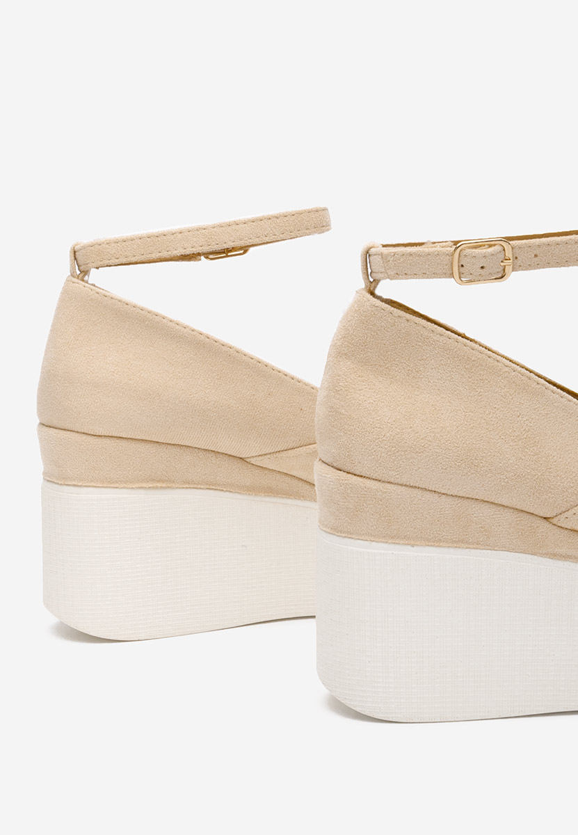 Scarpe con plateau Leanora beige
