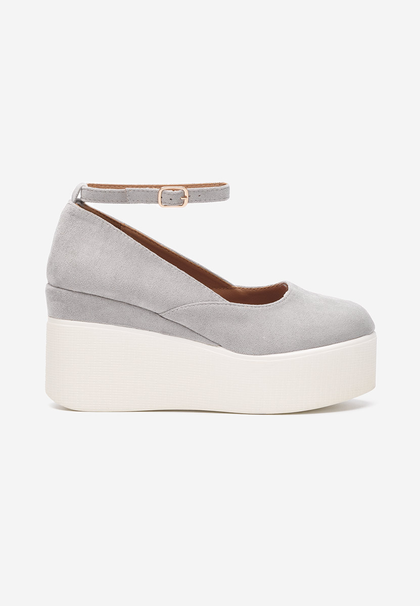 Scarpe con plateau Leanora grigio