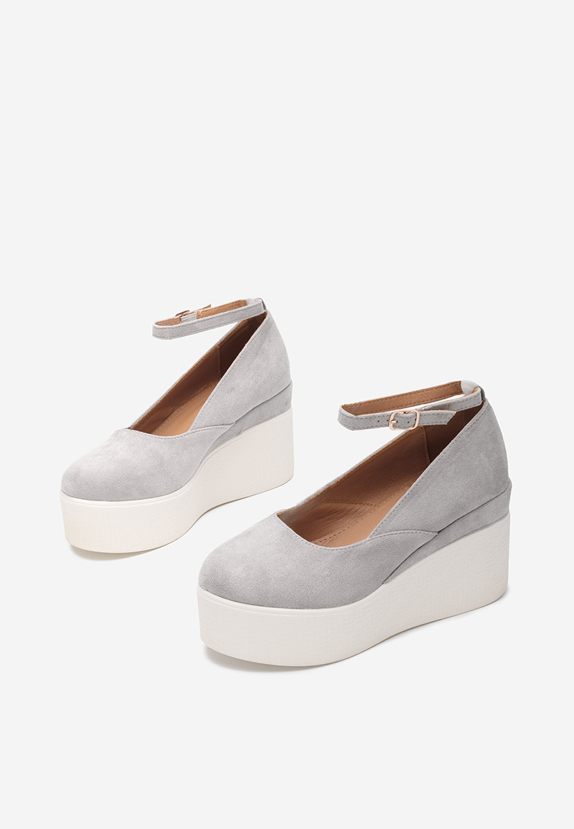 Scarpe con plateau Leanora grigio