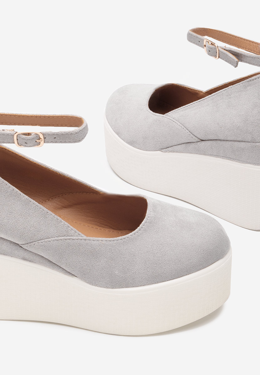 Scarpe con plateau Leanora grigio