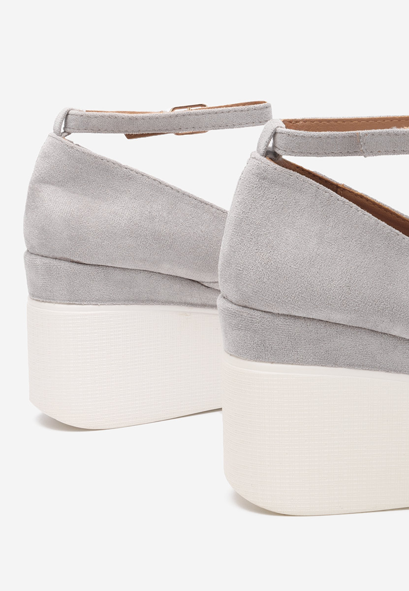Scarpe con plateau Leanora grigio