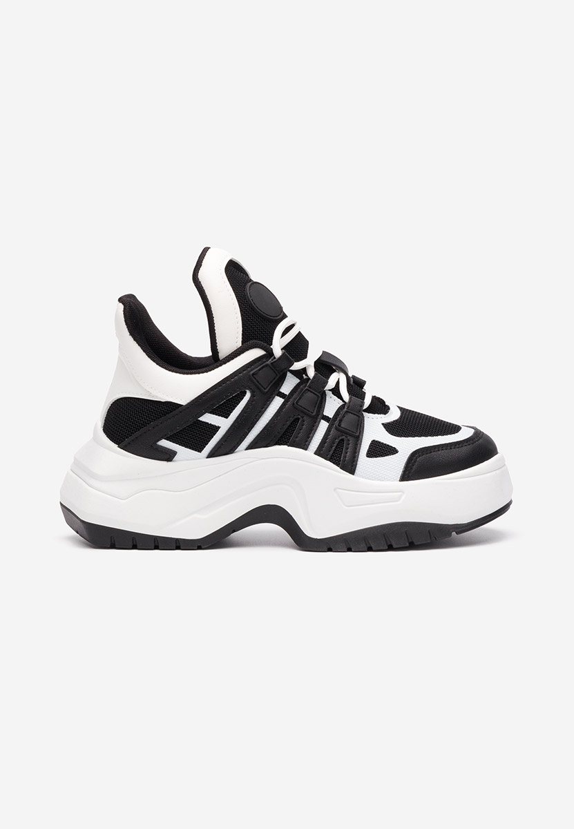 Sneakers con plateau Alessia nero Sneakers con plateau Alessia nero