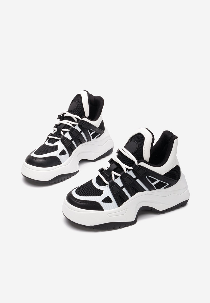 Sneakers con plateau Alessia nero Sneakers con plateau Alessia nero