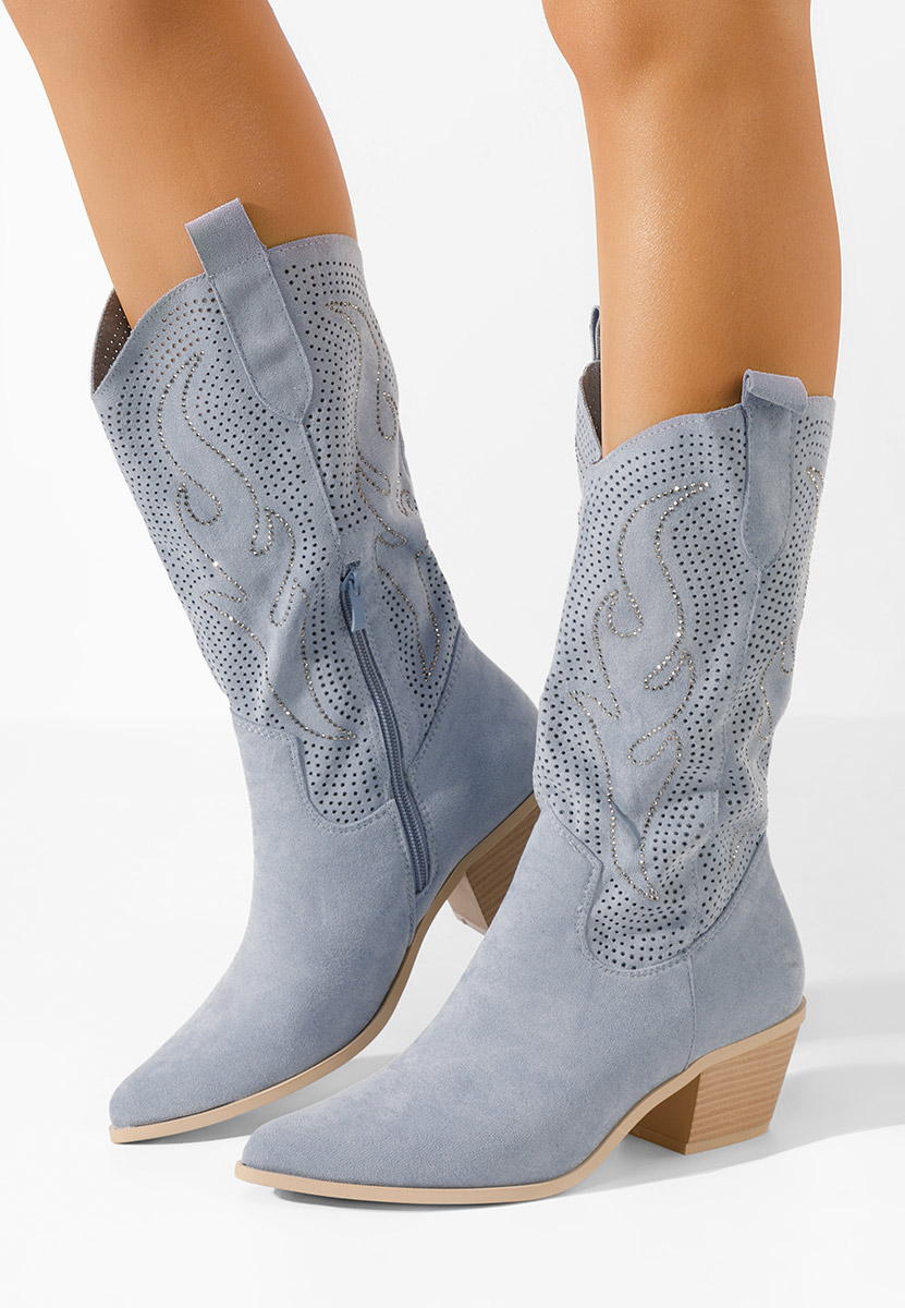 Stivali cowboy donna Nanette azzurro