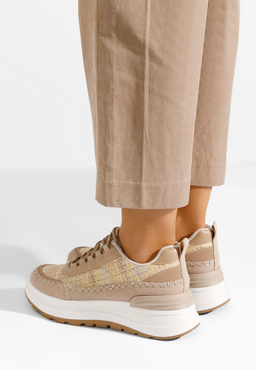 Sneakers con plateau Ellana cachi