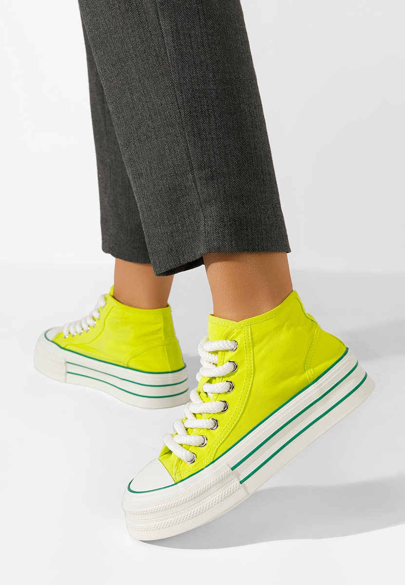 Scarpe da ginnastica donna Alicata lime