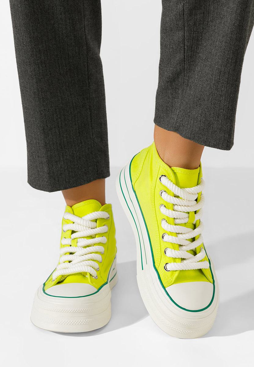 Scarpe da ginnastica donna Alicata lime