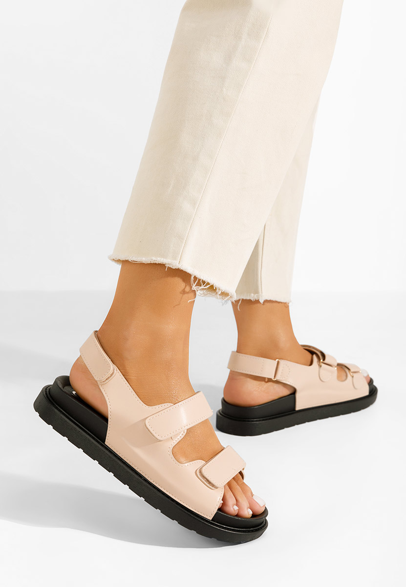 Sandali con plateau Briane beige