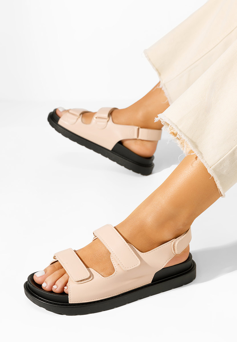 Sandali con plateau Briane beige