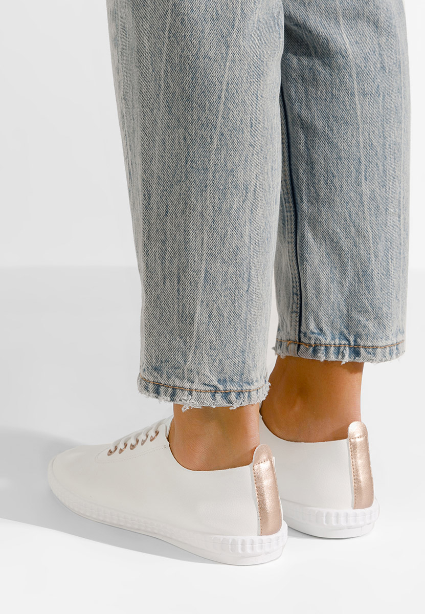 Scarpe basse donna Simina V8 bianchi