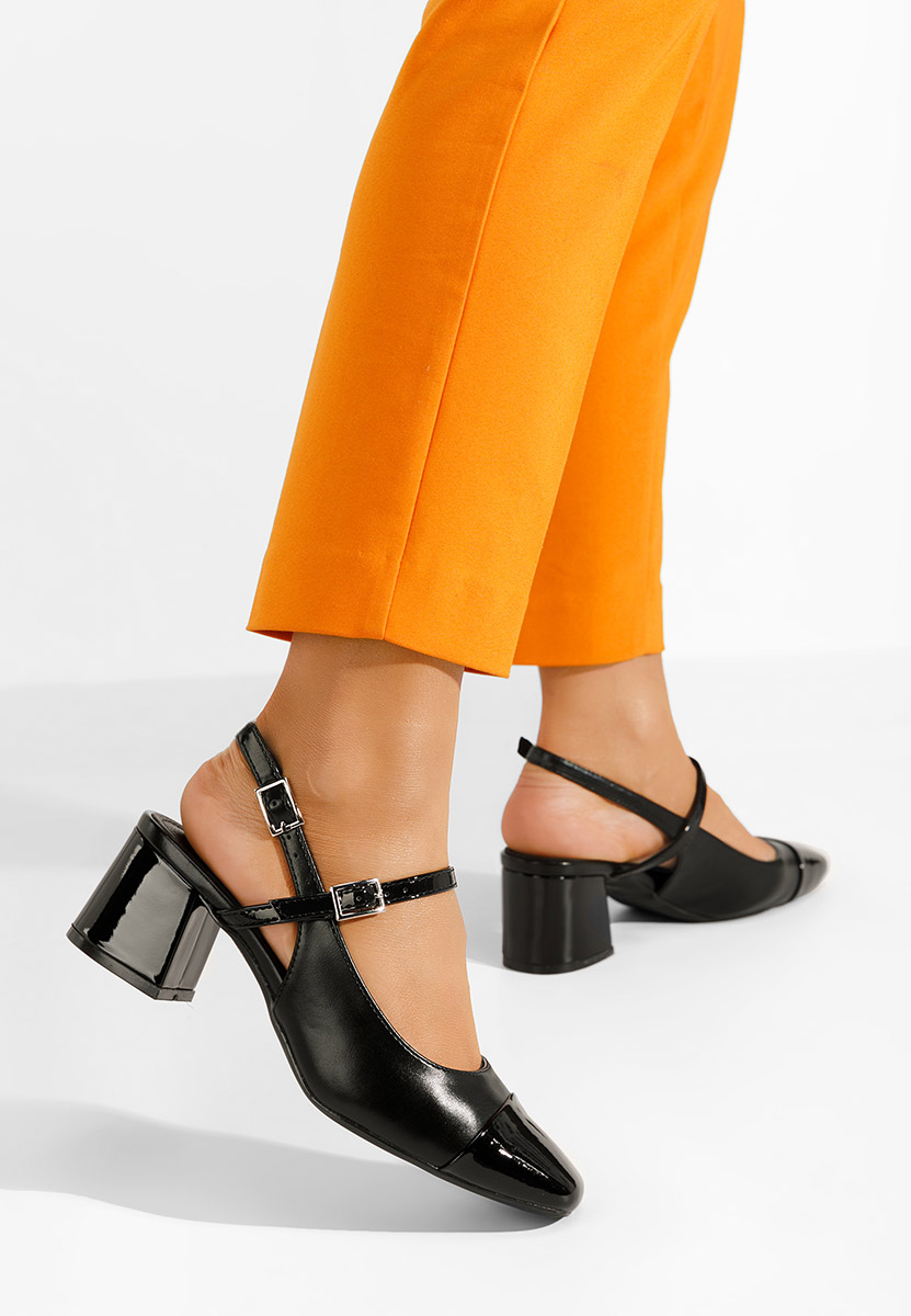 Décolleté tacco largo Eriosa nero