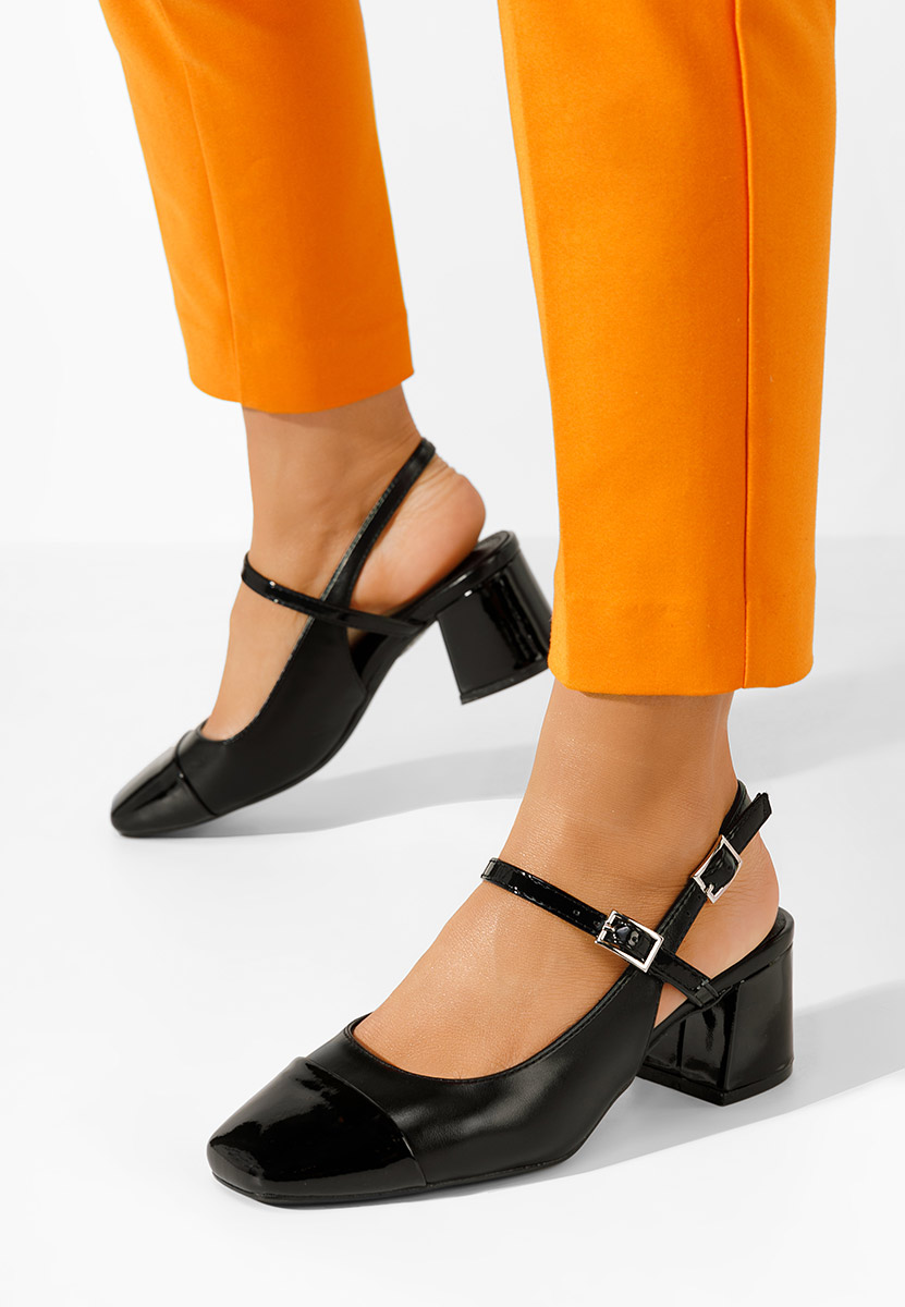 Décolleté tacco largo Eriosa nero