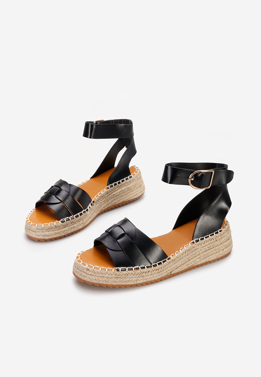 Espadrillas zeppa Belene nero