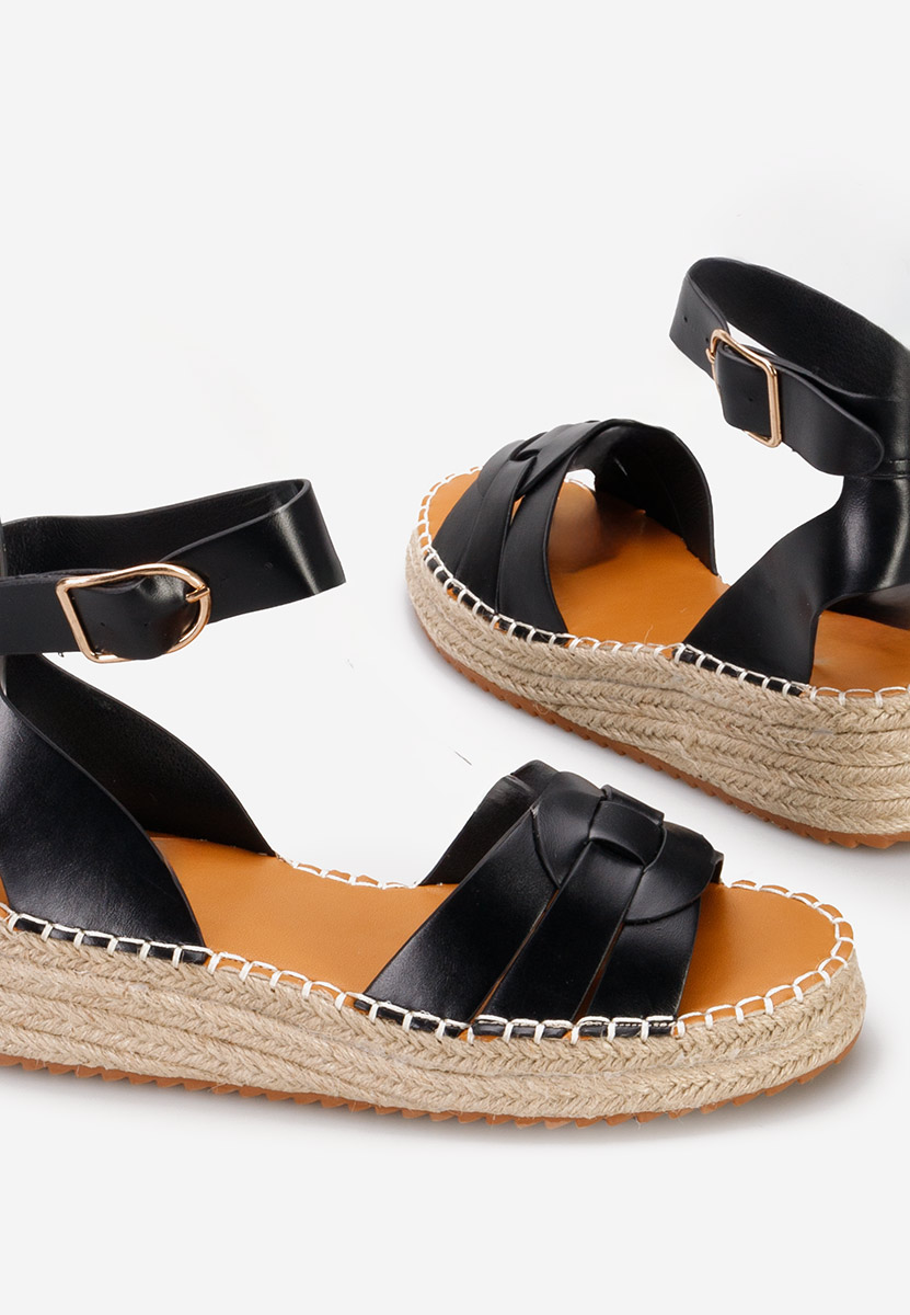 Espadrillas zeppa Belene nero