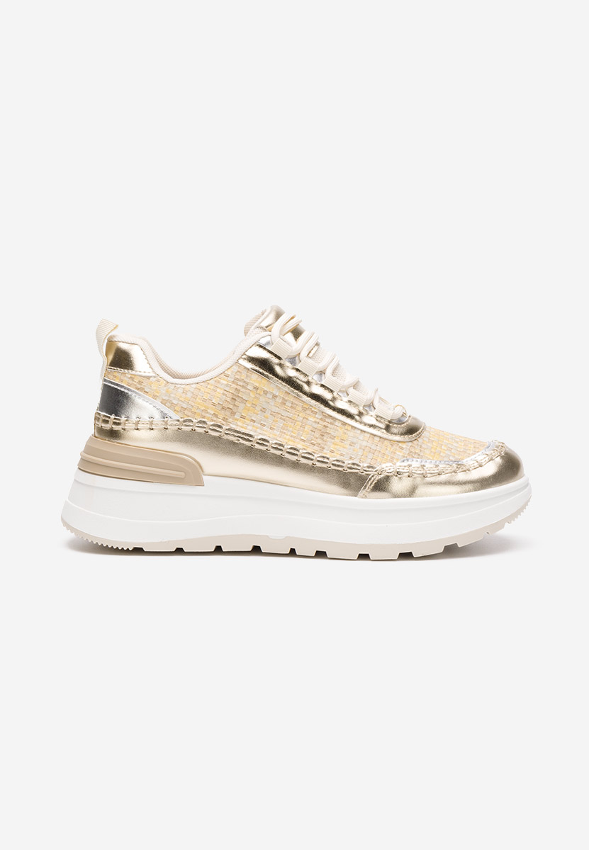 Sneakers con plateau Ellana oro