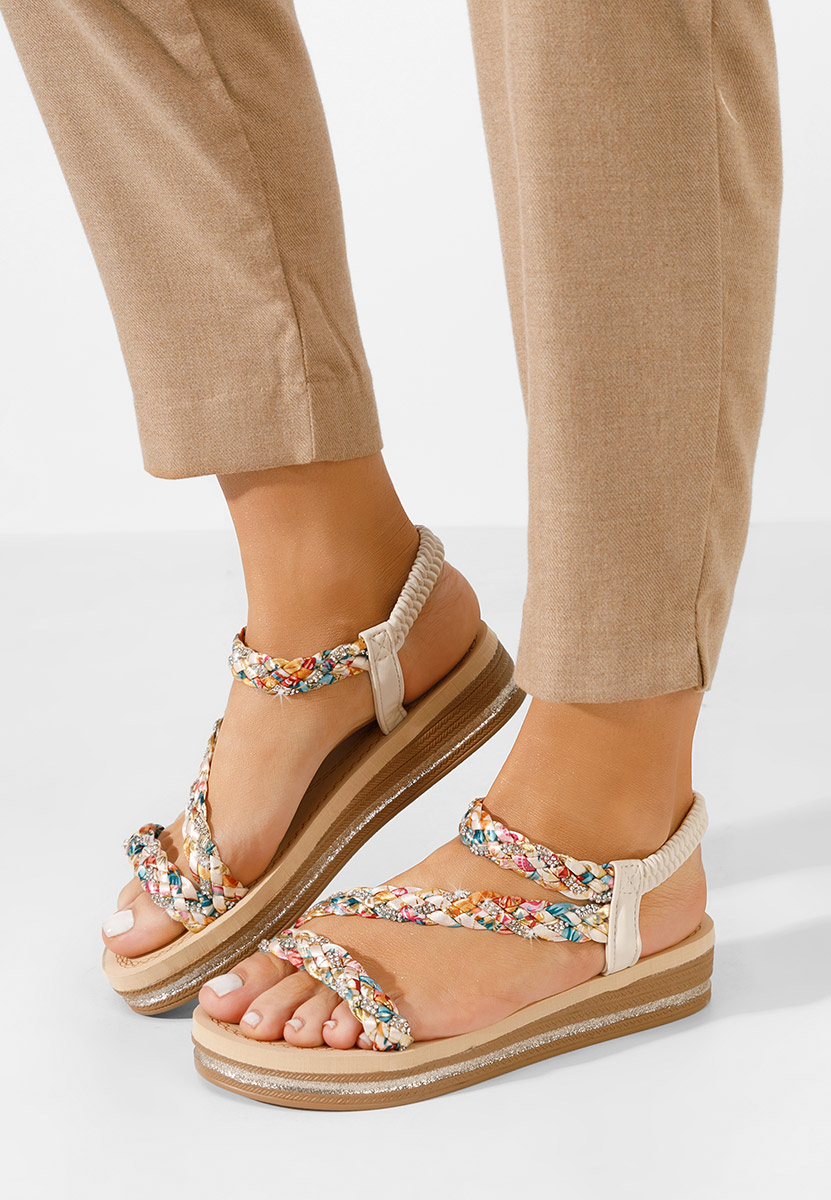 Sandali con plateau Moniela V2 beige