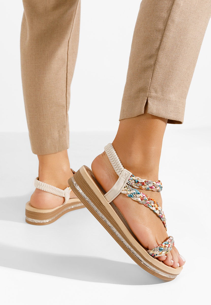 Sandali con plateau Moniela V2 beige