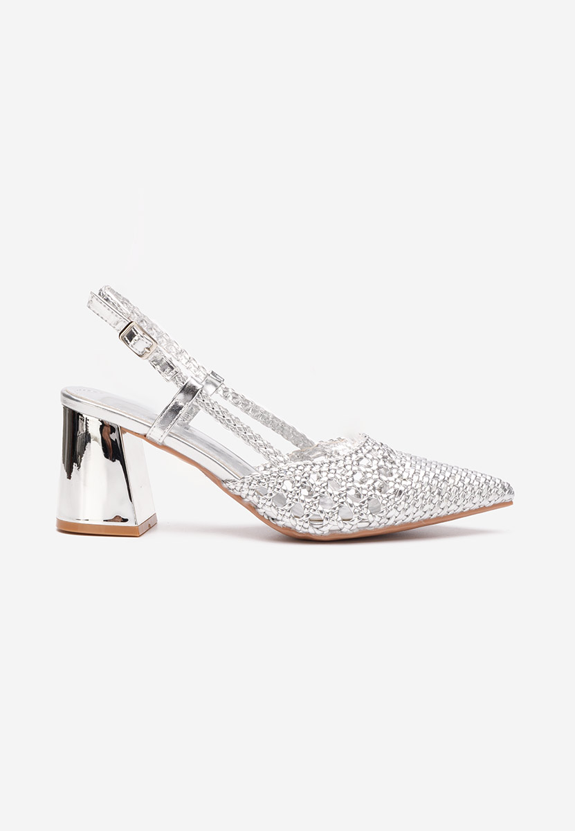 Décolleté Slingback Letira argento