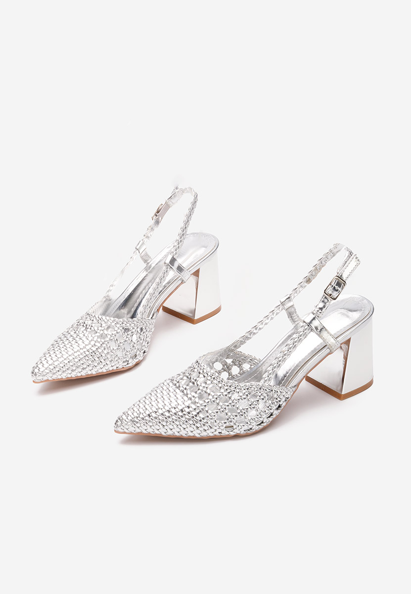 Décolleté Slingback Letira argento